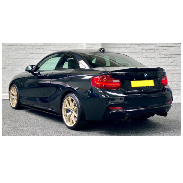 GLOSS BLACK BMW F22 F23 M PERFORMANCE STYLE SIDE SKIRT EXTENSION 2013-2018 BLADE