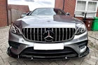 FOR MERCEDES E CLASS W213 C238 AMG E63 LOOK FRONT SPLITTER LIP GLOSS BLACK 16+