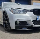 FOR BMW 3 SERIES F30 F31 FRONT LIP SPLITTER GLOSS BLACK M SPORT DIFFUSER SPOILER BESPOKE PARTS BESPOKE PARTS (5150)