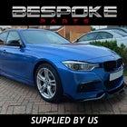 GLOSS BLACK BMW F30 F31 MAD STYLE FRONT SPLITTER LIP CANARDS 2012-2019 M SPORT