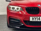 GLOSS BLACK FRONT SPLITTER FOR BMW 2 SERIES F22 F23 M SPORT LIP VALANCE 13+ UK