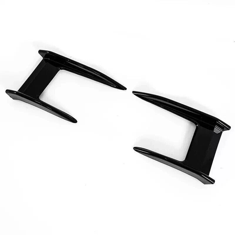 FOR BMW 1 SERIES F40 M135i 19+ M PERFORMANCE CANARD SIDE FLICK LIP GLOSS BLACK