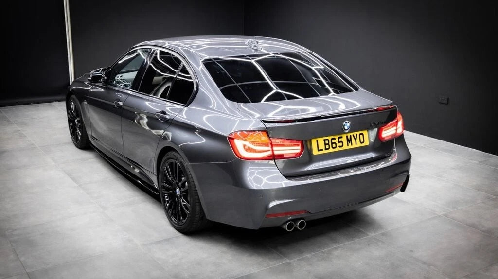FOR BMW 3 SERIES F30 F80 M4 V STYLE REAR TRUNK LIP BOOT SPOILER GLOSS BLACK