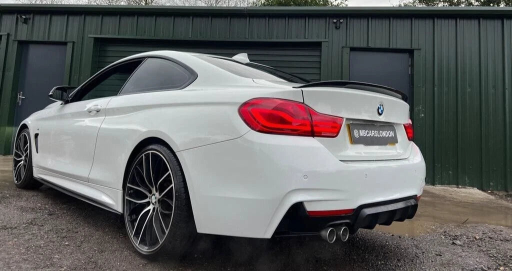 FOR BMW 4 SERIES F32 F 33 F36 M PERFORMANCE GLOSS BLACK REAR DIFFUSER FRONT LIP