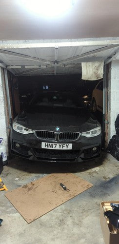GLOSS BLACK FRONT SPLITTER FOR BMW 4 SERIES F32 F33 F36 M SPORT MAD STYLE LIP