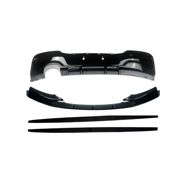 FOR BMW F20 F21 PRE-LC1 BODYKIT SPLITTER LIP GLOSS BLACK SIDE SKIRTS DIFFUSER