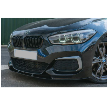 FOR BMW 1 SERIES F20 F21 LCI FRONT SPLITTER SPOILER LIP GLOSS BLACK M PERFORMANC