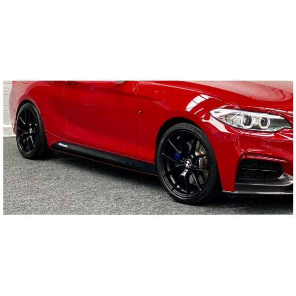 GLOSS BLACK SIDE STICKER SKIRT DECALS FOR BMW 2 SERIES F22 F23 F87 M PERFORMANCE