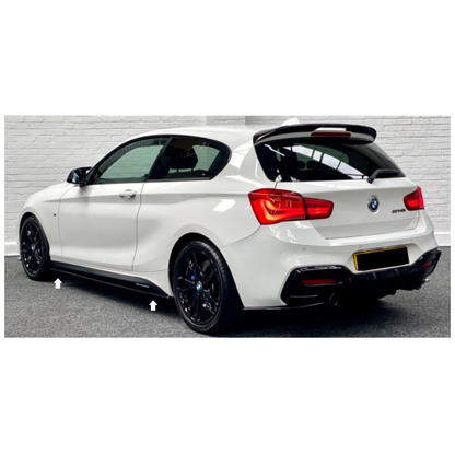MATT BLACK SIDE STICKER SKIRT DECALS FOR BMW 1 SERIES F20 F21 M PERFORMANCE