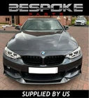GLOSS BLACK FRONT SPLITTER FOR BMW 4 SERIES F32 F33 F36 M SPORT MAD STYLE LIP