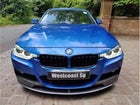 FOR BMW 3 SERIES F30 F31 FRONT SPLITTER SPOILER LIP M PERFORMANCE CARBON LOOK