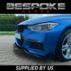 GLOSS BLACK BMW F30 F31 MAD STYLE FRONT SPLITTER LIP CANARDS 2012-2019 M SPORT