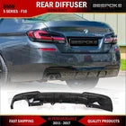 FOR BMW 5 SERIES F10 F11 M PERFORMANCE REAR DIFFUSER SPLITTER LIP GLOSS BLACK
