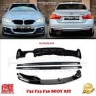 FOR BMW 4 F32 F33 F36 FRONT LIP DIFFUSER SPLITTER SPOILER BODY KIT M PERFORMANCE