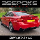 FOR BMW 4 SERIES F32 F33 F36 BODY KIT DIFFUSER SPLITTER LIP M SPORT GLOSS BLACK