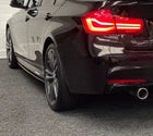 FOR BMW 3 SERIES F30 F31 SIDE SKIRTS EXTENSIONS BLADES GLOSS BLACK SPLITTER LIP