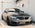 CARBON FIBRE STYLE FRONT SPLITTER FOR BMW 4 SERIES F32 F33 F36 M SPORT MAD LIP