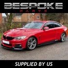 FOR BMW 4 SERIES F32 F33 F36 BODY KIT DIFFUSER SPLITTER LIP M SPORT GLOSS BLACK