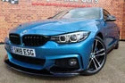 FRONT SPLITTER FOR BMW 4 SERIES F32 F33 F36 M PERFORMANCE LIP GLOSS BLACK 2013+