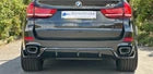 FOR BMW X5 F15 GLOSS BLACK REAR DIFFUSER LIP M PERFORMANCE BODY KIT SKIRT 13+