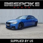 FOR BMW 3 SERIES F30 F31 GLOSS BLACK FRONT SPLITTER LIP REAR DIFFUSER M SPORT