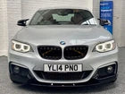 GLOSS BLACK FRONT SPLITTER FOR BMW 2 SERIES F22 F23 M SPORT LIP VALANCE 13+ UK