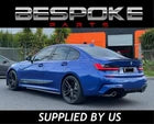 FOR BMW 3 SERIES G20 G21 SIDE SKIRTS LIP BLADES GLOSS BLACK M PERFORMANCE 2018+