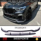 FOR BMW X5 G05 M PERFORMANCE FRONT SPLITTER KIT SPOILER LIP CARBON LOOK 2019+