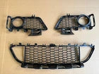 FOR BMW 3 SERIES F30 F31 M SPORT FOG LIGHT BUMPER GRILL+FRONT KIDNEY GRILL SET