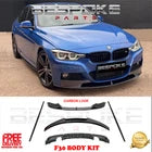 FOR BMW F30 F31 M PERFORMANCE DIFFUSER SPLITTER LIP SPOILER CARBON FIBRE KIT
