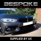 GLOSS BLACK FRONT SPLITTER MAD STYLE LIP FOR BMW 4 SERIES F32 F33 F36 M SPORT