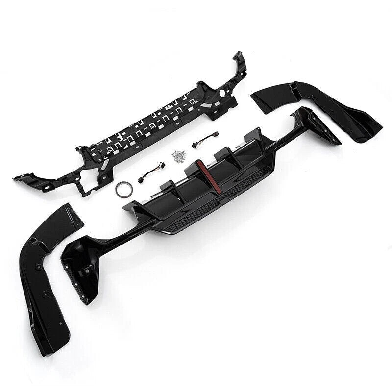 FOR BMW 3 SERIES G20 LCI F1 LIGHT REAR DIFFUSER WITH F1 LIGHT BLACK TAILPIPES