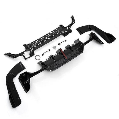FOR BMW 3 SERIES G20 LCI F1 LIGHT REAR DIFFUSER WITH F1 LIGHT BLACK TAILPIPES
