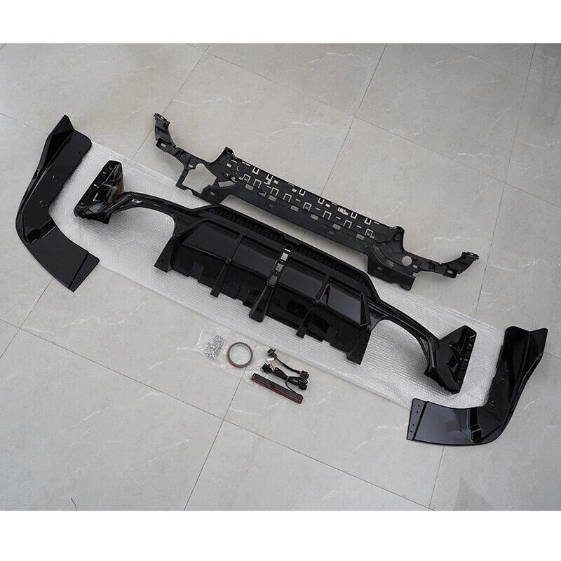 FOR BMW 3 SERIES G20 LCI F1 LIGHT REAR DIFFUSER WITH F1 LIGHT BLACK TAILPIPES