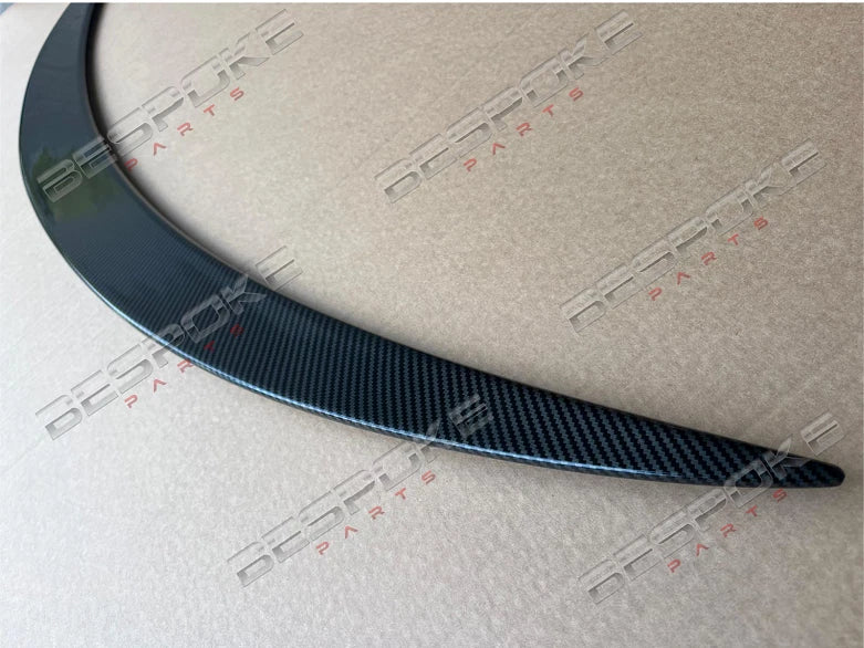 FOR MERCEDES C CLASS W205 REAR BOOT LIP AMG TRUNK SPOILER WING LIP CARBON FIBRE