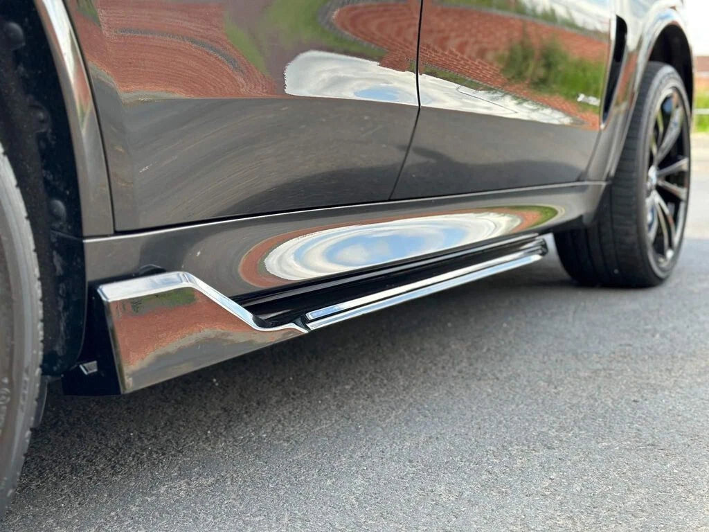 BMW X5 F15 M PERFORMANCE SIDE SKIRT SKIRTS SPLITTER EXTENSION BLADE LIP 2013-18