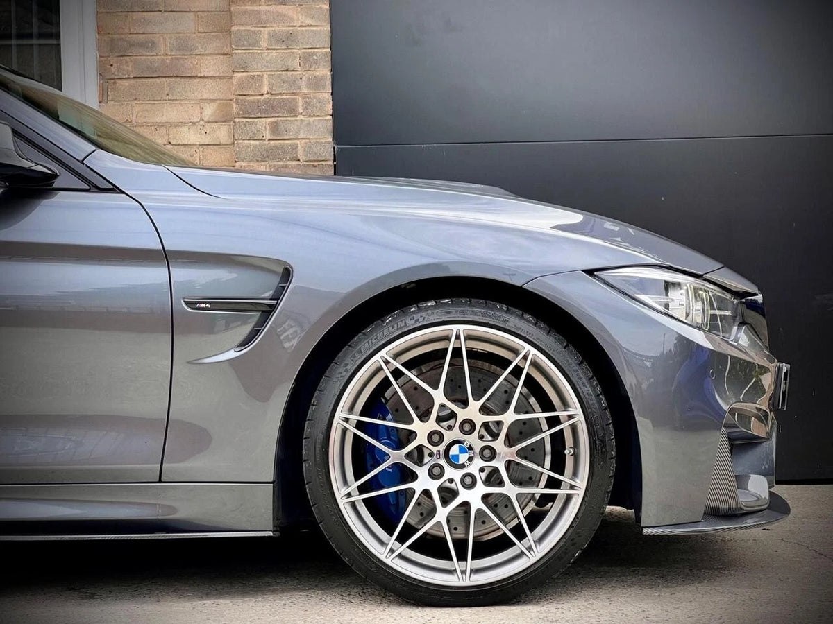 FOR BMW M3 M4 F80 F82 FRONT LIP SPLITTER M PERFORMANCE STYLE CARBON LOOK 14+