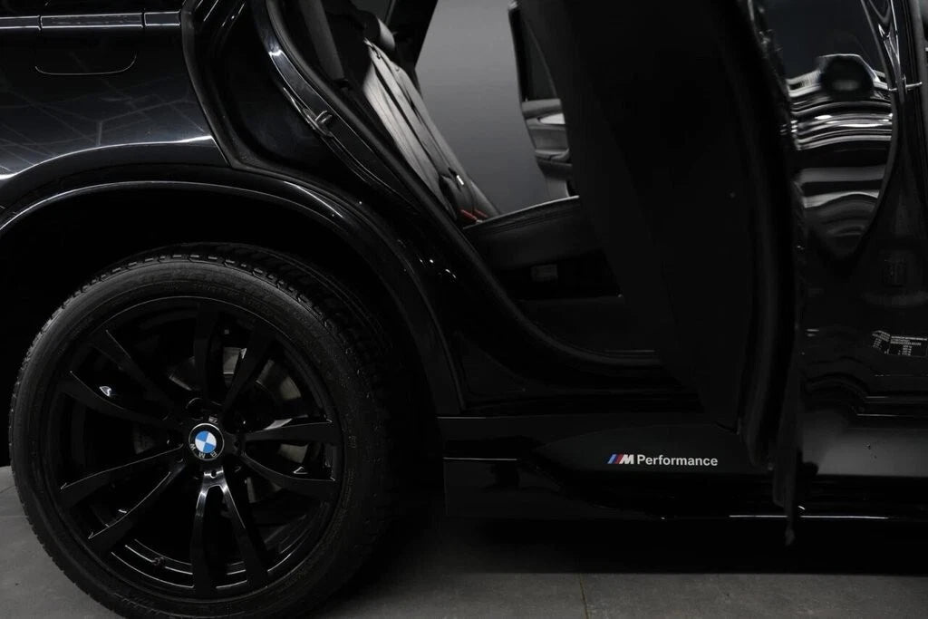 FOR BMW X5 X6 F15 F16 M PERFORMANCE CARBON LOOK SIDE STICKERS SKIRT DECAL VINYL