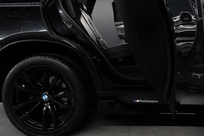 FOR BMW X5 X6 F15 F16 M PERFORMANCE CARBON LOOK SIDE STICKERS SKIRT DECAL VINYL