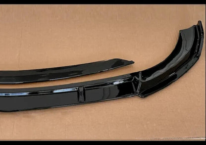 FITS MERCEDES E CLASS W213 C238 AMG E63 LOOK FRONT SPLITTER LIP GLOSS BLACK 16+