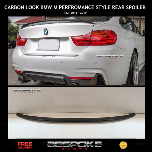 BMW 4 SERIES F32 COUPE REAR BOOT LIP SPOILER WING CARBON FIBRE MP STYLE 2013+