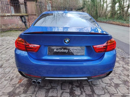 BMW 4 SERIES F32 COUPE REAR BOOT LIP SPOILER WING CARBON FIBRE MP STYLE 2013+