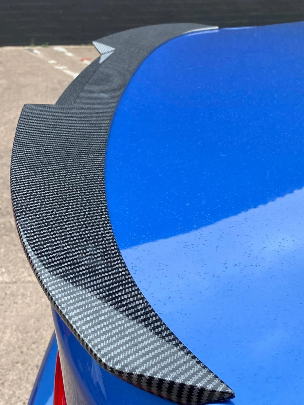 BMW 3 SERIES M4 V STYLE F30 M3 F80 CARBON LOOK REAR BOOT LIP SPOILER 2012-2018