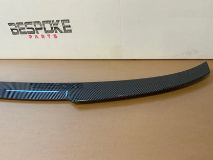 BMW 3 SERIES M4 V STYLE F30 M3 F80 CARBON LOOK REAR BOOT LIP SPOILER 2012-2018