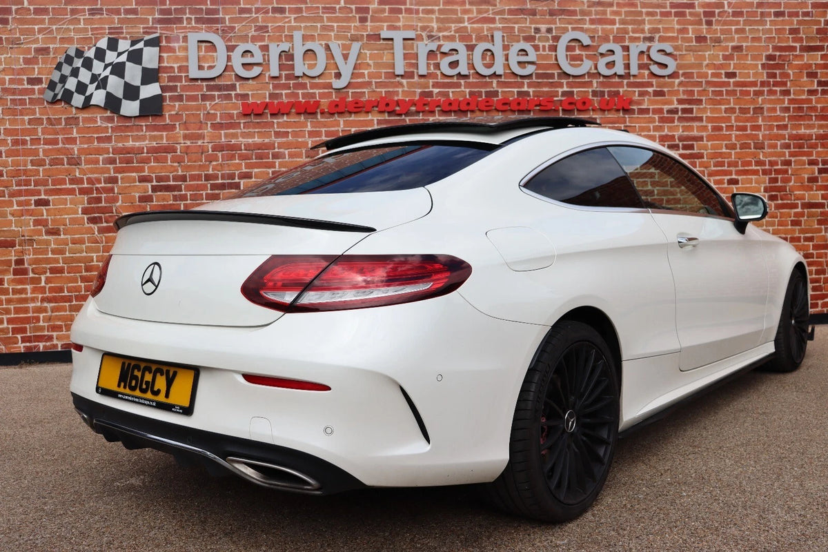 MERCEDES E CLASS C238 E63 STYLE REAR BOOT SPOILER TRUNK COUPE LIP GLOSS BLACK