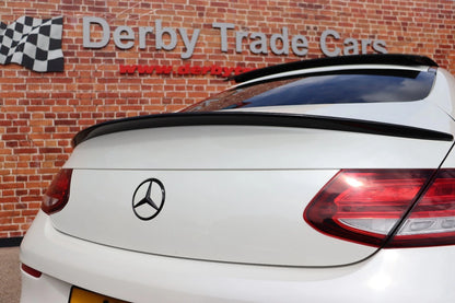 MERCEDES E CLASS C238 E63 STYLE REAR BOOT SPOILER TRUNK COUPE LIP GLOSS BLACK