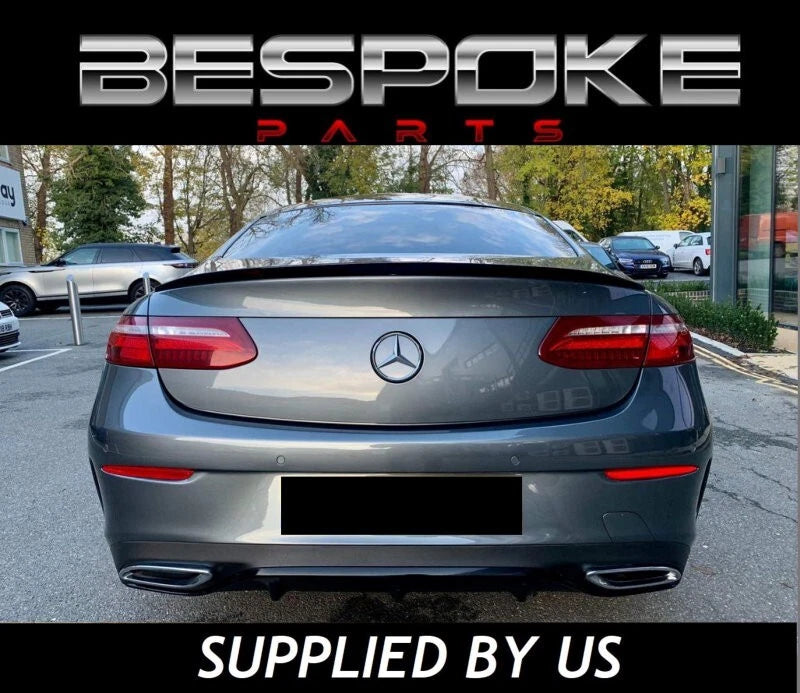 MERCEDES E CLASS C238 E63 STYLE REAR BOOT SPOILER TRUNK COUPE LIP GLOSS BLACK
