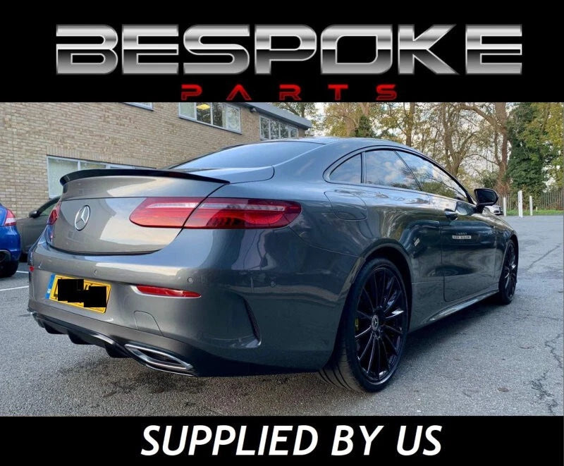 MERCEDES E CLASS C238 E63 STYLE REAR BOOT SPOILER TRUNK COUPE LIP GLOSS BLACK
