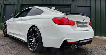 FOR BMW 4 SERIES F32 REAR BOOT LIP SPOILER COUPE GLOSS BLACK M PERFORMANCE STYLE