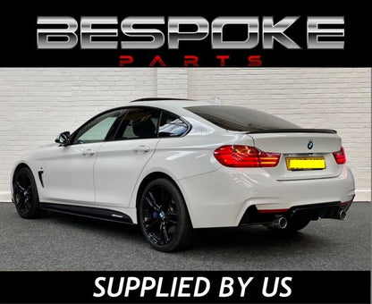 SIDE STICKER SKIRT DECALS BMW VINYL 4 SERIES F32 F33 F36 M PERFORMANCE 5D CARBON